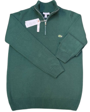 Lacoste wool sweater with Zipper Neck