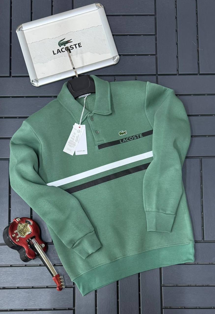 lacoste sweater- fleece -3 line - Image 2