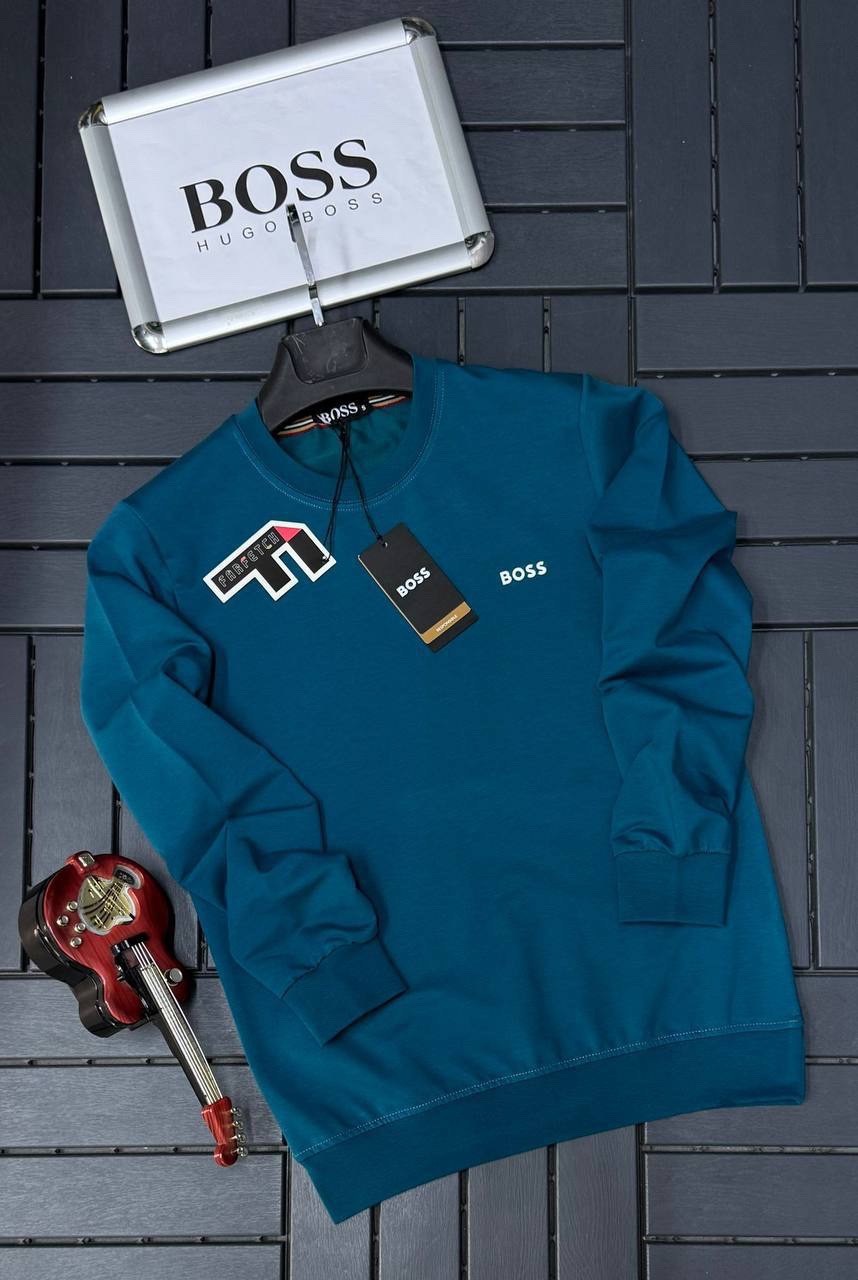 boss crew neck - cotton sweater