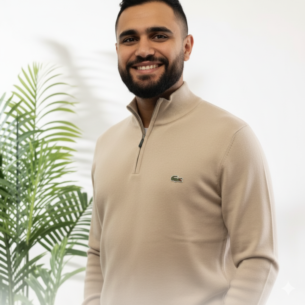 Lacoste wool zipper sweater - Image 5