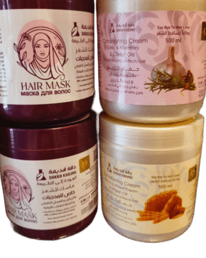 Natural hair masks hijab