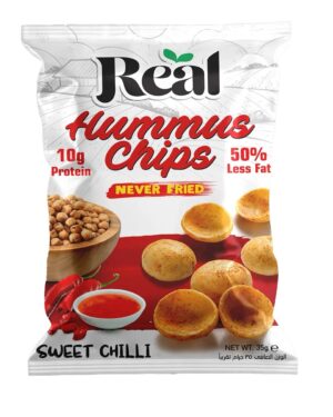 Real chips  hummus high protein , sweet chilli
