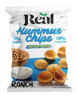 Real chips  hummus high protein , ranch